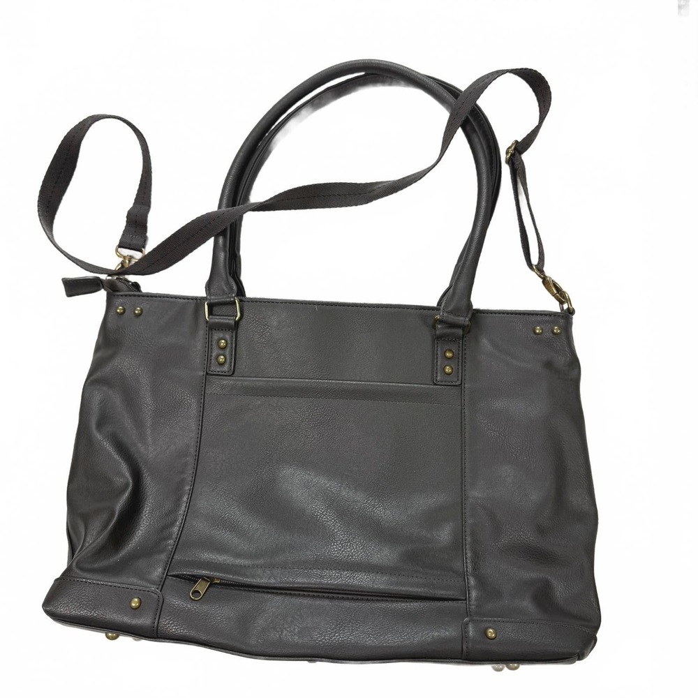 Brown Solo Leather Women's  Laptop Travel Handbag‎ with Shoulder Strap
